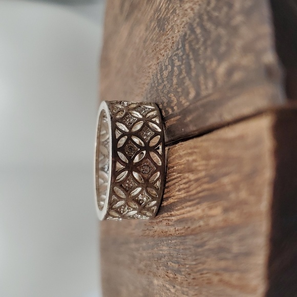 Size 8.5 R620 fairy garden lace ring - Picture 3 of 3